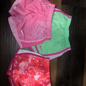 3 pairs of toddler Nike shorts